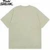 Verão 2024 homens simples camiseta streetwear 100 algodão t camisa cor sólida harajuku casual tshirt solto manga curta topos t preto 240315