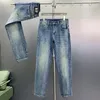 Nouveaux jeans pour hommes pantalons pour hommes droits et minces élastiques de marque Fi doux et confortables W Designer décontracté tous les pantalons en denim bleu J8Eq #