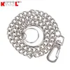 Waist Chain Belts Silver 38cm Stone Punk Hook Trouser Belt Link with Cool Metal Wallet Silver Chain Fashion Mens Pants Accessories Y240329