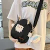 Сумки на плечо, нейлоновая милая мультяшная овечья сумка для женщин, 2024 INS, японская универсальная мобильная сумка через плечо для девочек