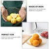 Dinnerware Sets 2 Pcs Iron Fruit Basket Vegetable Household Kitchen Snack Container Wrought Desktop