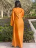 Ethnische Kleidung Mode muslimische Kleider Frauen marokkanische Kaftan elegante Dame Arabisch Jalabiya Eid Mubarak Djellaba Femme