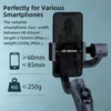 Selfie Monopiedi F10 Stabilizzatore per smartphone con giunto cardanico palmare a 3 assi Cellulare Selfie Stick per Android iPhone Phone Vlog Anti Shake Registrazione video 24329