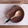 Coffee Scoops Small Wooden Soup Spoons Durable Round Serving Wood For Seasoning Oil Tea Sugar