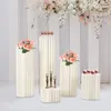 Wazony 5pcs tekturowe filary wazonowe kolumna do imprezy weselnej dekoracja dekoracji kwiatów kwiatowych