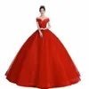 bomaris Red Off-Shoulder Ball Gown Quinceanera Dres Masquerade Vestidos De 15 Anos Fi Lace Beading Princ Party Gowns b1Nk#