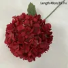 Dekorativa blommor konstgjorda vitrosa hortensia berör verkligen brudbukett falskt hemfest dekoration