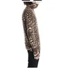 s-4xl Cardigan con cerniera stampa leopardo da uomo plus size cappotto nuovi uomini autunno e inverno abbigliamento performance performance sul palco pers O6Hv #