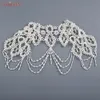 Topqueen Kristalle Perle Wedding Wrap Schmuck Halsketten Akquiziale für Mädchen Abend Dr. Schal Braut Schultern Kette VG09 53HK#