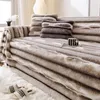 Stol täcker plysch soffa täcker non slip handduk filt mjuk tjock soffa slipcover vinter förtjockning varm universell möbelskydd