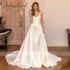 Ashley Carol 2 en 1 sirène mariage Dr 2023 Satin Simple chérie détachable Train charmante robe De mariée robes De Novia L053 #