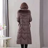 2023 New Winter Jacket Parkas Women Fur Collar Hooded Thicke Down Cott Jacket Middle-Aged Female Coat Mother Warm Lg Outwear t94e#