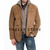 남자 정장 스프링과 여름 스웨이드 재킷 비즈니스 캐주얼 싱글 가슴 품질 Blazers Man Vest Steampunk