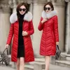 90% White Duck Down Jacket For Women 2023 Winter Warm Leather Jackets Casual Hooded Fox Fur Collar Down Coats Parkas Casacos I8HD#