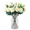 Bouquet de fausses Roses décoratives, belle fleur Portable, 2 têtes, Simulation de roses bouclées hydratantes, accessoires de mariage