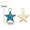 Charmes 30pcs Émail coloré alliage minuscule étoile Pendentif pour collier Boucles d'oreilles Boucles d'oreilles