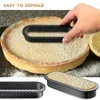 Stampi da forno Stampo per crostata in silicone Stampo per mousse Cerchio Taglierina Anello Bakeware Strumento di decorazione fai-da-te Strumenti per dessert francesi antiaderenti A