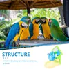 Autres fournitures d'oiseaux Jouets alimentaires manquants Perroquet Fuite Éducatif Budgerigar Formation Jouet Plastique Pet Intéressant