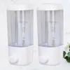 Vloeibare zeepdispenser 2 pc's hangende container muur gemonteerde tandpasta handmatige automatische hand badkamer accessoires