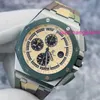 Montre-bracelet suisse AP Royal Oak Offshore Series 26400SO Schéma de couleurs camouflage 44 mm Fonction date et synchronisation Montre mécanique automatique pour homme