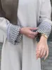 Ubranie etniczne Ramadan Line Abaya Dubai Turcja Islam Muzułmańska Ubranie modlitewne dla kobiet Abayas Kaftan Robe Femme Musulmane