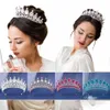 High-End-Luxus Hochzeit Braut Tiara Krone Kristall Diadem für Frauen Haarschmuck Kopf Schmuck Accories E4aQ #