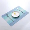 Tovagliette da tavolo, tovagliette arrotolabili, set di 2, in PVC, per sala da pranzo, piatti antiscivolo, resistenti al calore, ciotole, facili da pulire, decorative.