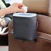 Interiörstillbehör Bil Trash Can Large Leak Proof behållare för Auto Cleaning Supplies Travel Camper Truck Cabriolet