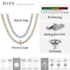 Hip Hop Jewelry Men's Pink Style 11mm Gold Plated Sterling Sier Cushion Cut VVS Moissanite Diamond Tennis Chain Necklace