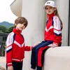 uniformi scolastiche personalizzate per bambini, abbigliamento sportivo all'aria aperta primaverile e autunnale, abbigliamento per la scuola primaria in stile britannico.N12L#