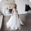 Robes urbaines Sexy, décolleté en v profond, en Organza et Tulle, grande taille, dos nu, robes de mariée simples, 28W, yq240329