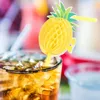 Wegwerpbekers Rietjes 50 Stuks Ananas Pajillas Desechables Bulk Drinken Bier Sipstick Cocktail Plastic