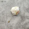 lky Fr Gold Boutnieres Wedding Accories Groom Corsage Pins Ribb Brooch Frs Ivory Boutniere Mariage Homme Decorati D69N#