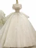 2023 New Off The Shoulder Wedding Dr Lace Up Luxury Bridal Ball Gown resido de noiva 대형 기차 플러스 크기 Made Custom V4AK#