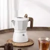 150ml Double Coffee Pot for 3 Persons Espresso ction Moka Outdoor Brewing High Temperature Coffeeware Teaware 240318