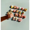 Decorative Figurines 20pcs Mixed Resin Accessories Water Cup Sticker Phone Decoration Cartoon Cute Ice Cream