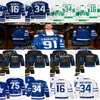 Maillot de hockey # 34 Auston Matthews # 16 Mitchell Marner William Nylander Ryan Reaves Morgan Rielly Max Domi Matthew Knies John Tavares Maillots personnalisés pour hommes et femmes