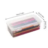 Caixas de armazenamento 1pc maquiagem cosmética Transparente Caso de lápis Fundação Blush Shelhadow Brushes Organizador de artigos de papelaria de desktop