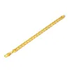 Bracelets à maillons 10mm 12mm, bordure solide, or jaune 18 carats, rempli de mode classique, chaîne de poignet pour hommes, bijoux 22cm de long 301v