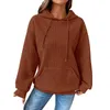 Hoodies للسيدات نساء طويل الأكمام هوديي قذائف سفن خفيفة الوزن قمم السحب من الصوف سترات الشتاء