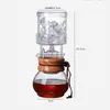 Practical Glass Coffee Kettle Dripper Pot Durable Cold Brew Ice About 400ml Creative Coffeeware 240318