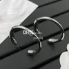 Gold Hoop Earrings Eardrops Designer Stainless Steel Circle Earrings Dangler With Box Birthday Christmas Gift