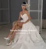 fivsole White Sweetheart A Line Lg Wedding Dres 2022 High Side Slit Satin Bride Bridal Party Gowns Princ Robes Vestidos q9MU#