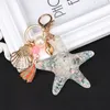 Porte-clés Starfish voiture porte-clés pour filles femmes sac bijoux accessoires gland conque coquille perle pendentif mer animal métal porte-clés Dro Dhzhc