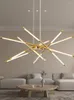 Lustres Lampes suspendues modernes pour salon Tables à manger Cuisine Or Chambre Loft Plafond Éclairage Led Lustre Smart Home