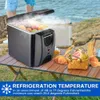 Réfrigérateur Mini-congélateur portable de 1,59 gal, glacière électrique 12 V, glacière de camping, réfrigération et isolation 2 en 1, congélateur de voiture, maison adaptée aux fruits,