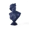 Figurine decorative Statua del David Decorazioni per la casa Scultura Testa di carattere nordico Soggiorno Modello Ufficio Artigianato in resina Accessori decorativi