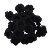 Bowls 20 Pcs Black Artificial Silk Flower Party Wedding House Office Garden Decor DIY