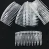 10 pcs / set maride tiara peigne plastique noir blanc transparent transparent peigne voile voile aciés y42e #