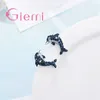 Stud Earrings Lifelike Animal Dolphin Elegant Particular Novel Beautiful Charm Women Couple Wife Daughter Silver Color Gift